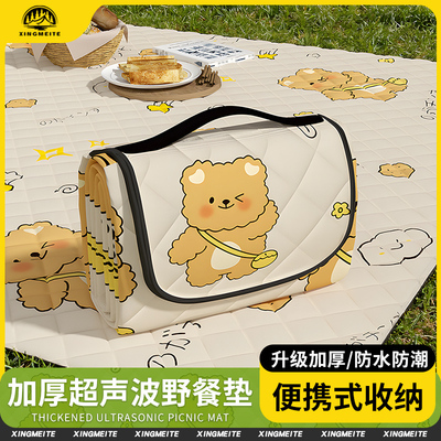 加厚户外露营野餐垫便携防水垫