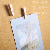 盒装 20个木夹子图钉带针扎软木板柜体文化教育工具美术艺术创意钉