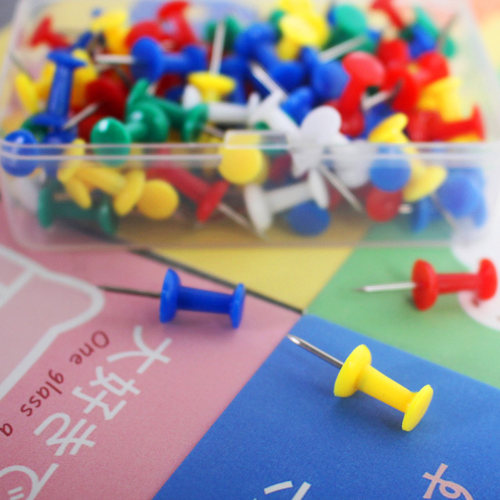 地图钉爱心墙钉标签工字钉小号针