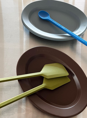 LLM 韩国beemymagic户外露营复古色硅胶餐具野营餐盘碗便携收纳包