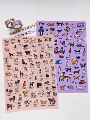 zeroperzero萌宠A4单页文件夹分