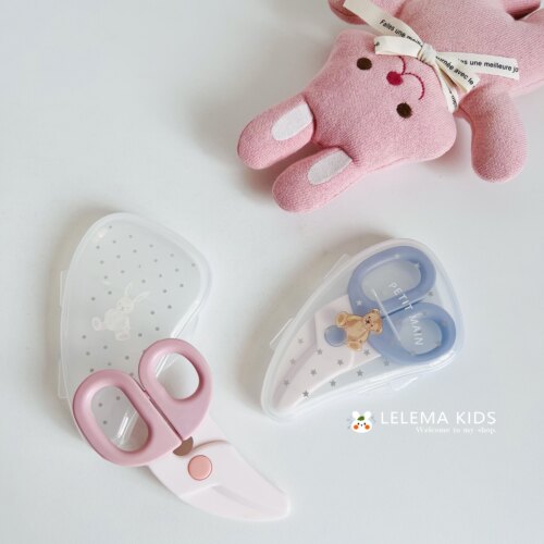 LLM 日本petit main婴幼儿辅食剪宝宝食物剪刀面条剪子外出便携装