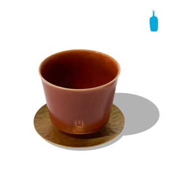 BlueBottle韩国蓝瓶咖啡2026红色马年限定地平线陶瓷咖啡碟黄铜盘