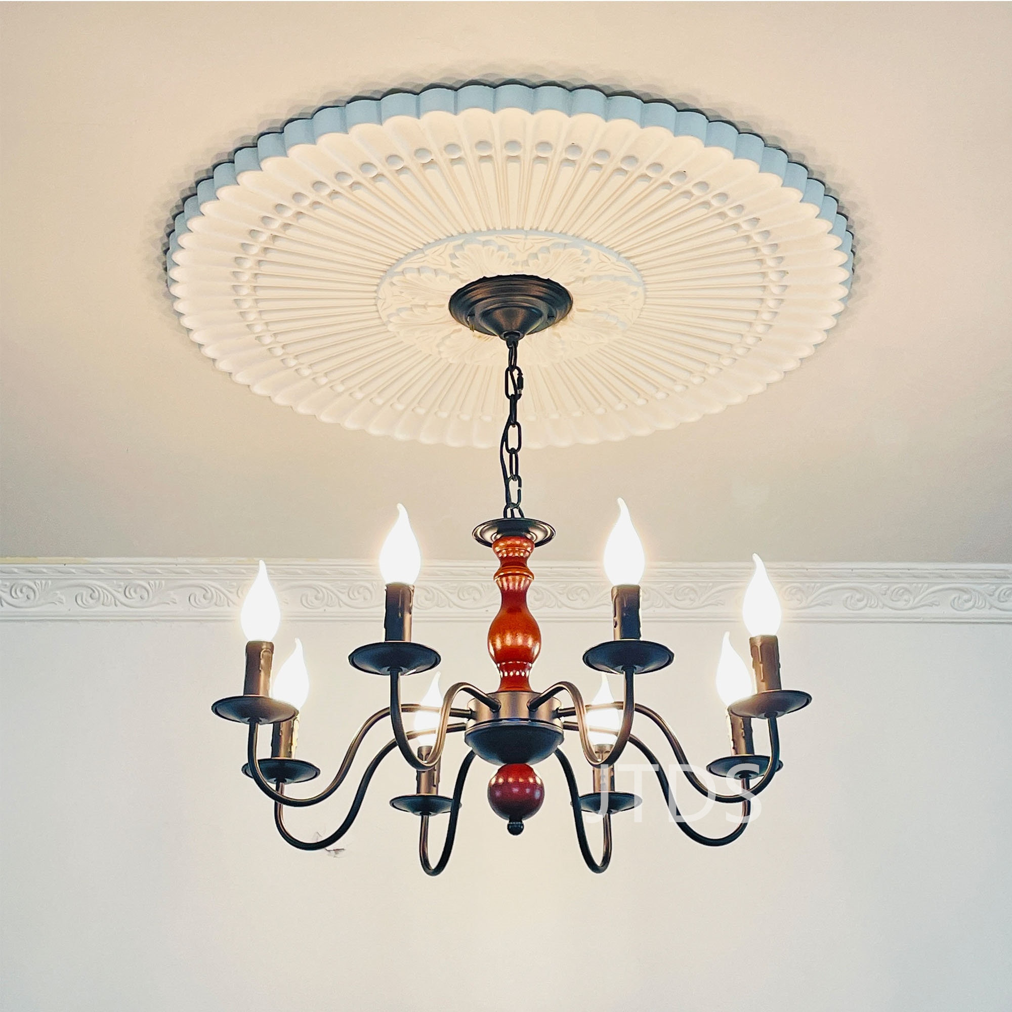 美式实木中古侘寂风洋房蜡烛灯法式乡村复古客厅吊灯卧室餐厅灯具,家装灯饰光源,卧室/书房吊灯,淘宝优惠券,粉丝福利购,淘宝优惠卷