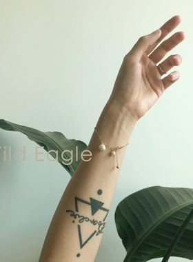 荒野鹰天然珍珠包金手链不易褪色