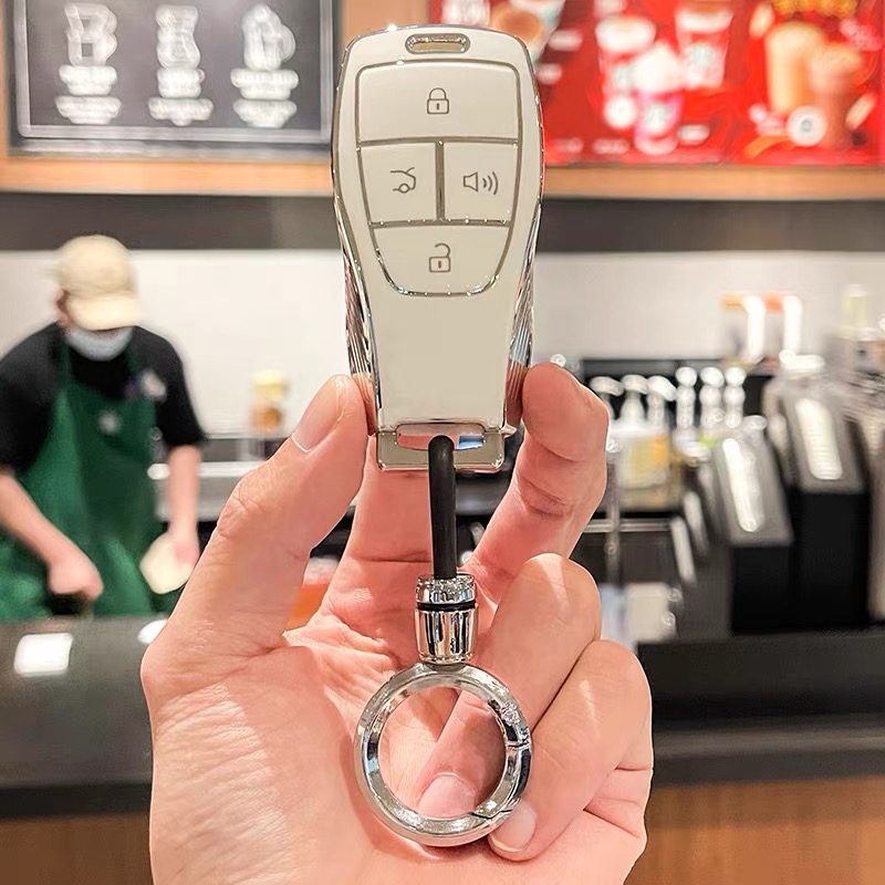 适用北京bj30钥匙套24款bj40北汽X7魔方eu5壳u5plusD50扣bj60包80