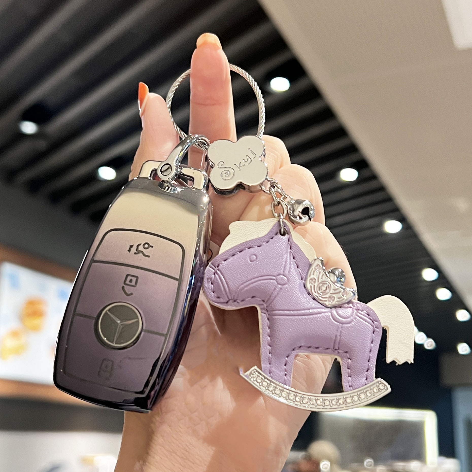 适用奔驰e300l钥匙套c260