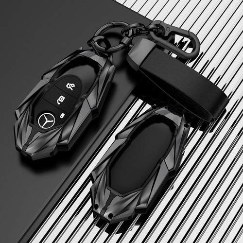 适用奔驰A200L钥匙套E300L包C260L扣GLC GLB GLA GLE450合金壳S级