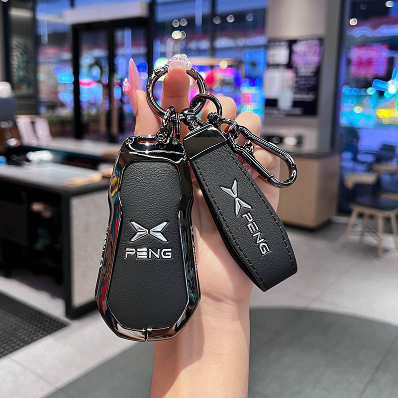 小鹏p7钥匙套g6壳p7i扣p7+包g9汽车男女用品保护改装配件高级