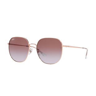 RayBan雷朋太阳镜不规则大框玫瑰金渐变眼镜女款时尚墨镜0RB3680D