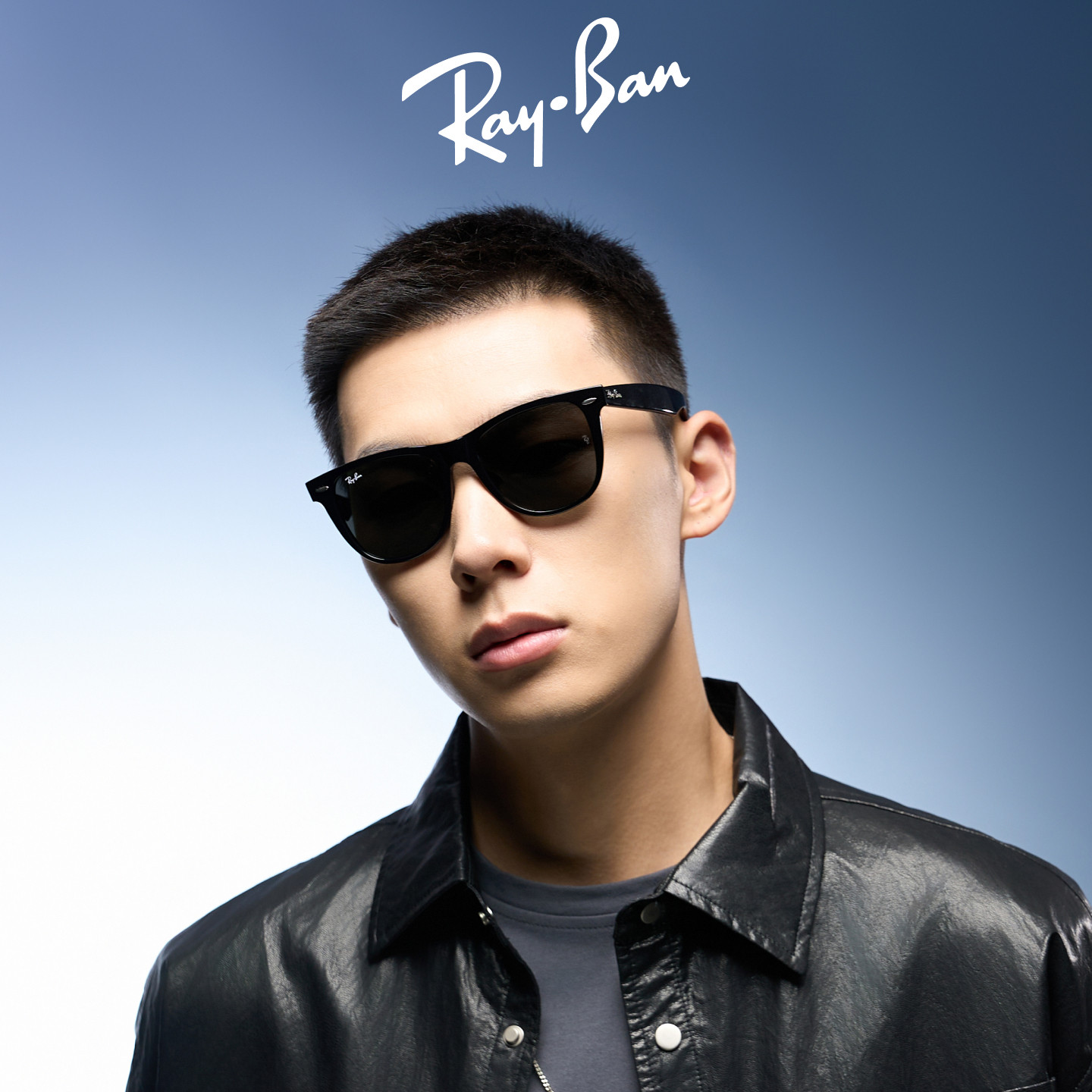 RayBan雷朋太阳眼镜偏光方形板材户外酷炫开车男女款墨镜0RB2140F