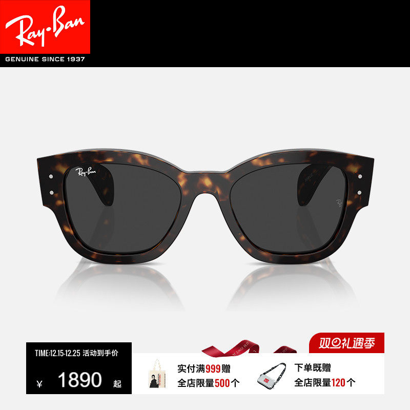 RayBan雷朋墨镜大框男女同款眼镜潮酷板材太阳镜0RB7681