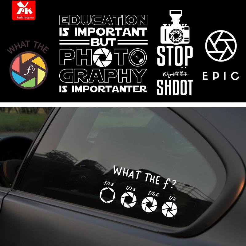 摄影师24色校色卡徕卡摄像师相机搞笑创意后窗玻璃装饰个性车贴