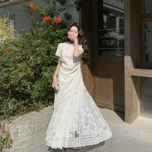 新中式 女夏季 2026新款 洋气高级感半身裙两件套 国风设计感上衣套装