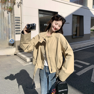今年流行爆款卡其色风衣外套女春季2026新款短款设计感小个子大衣