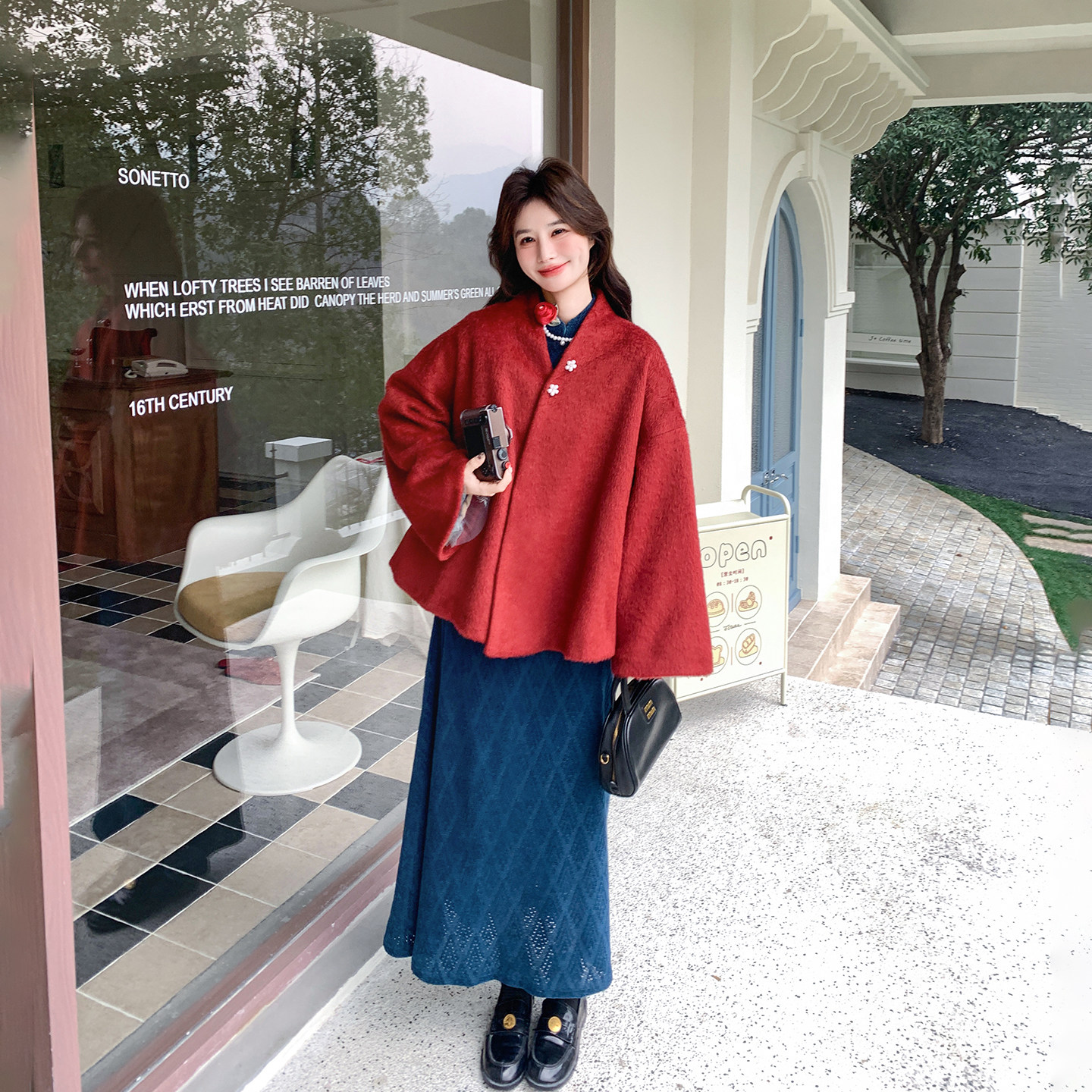 贵气氛围感新中式国风套装女冬季