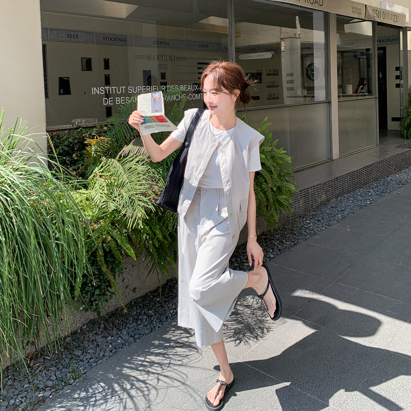 甜酷风工装减龄马甲阔腿裤套装女夏季2026新款今年流行爆款两件套