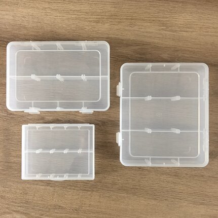 2格3格塑料收纳盒透明珠子饰品分装储物盒零件工具防尘展示整理盒