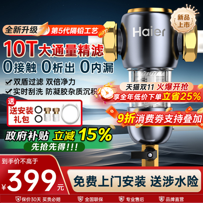 海尔前置过滤2025新款10T大通量