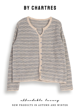 2025秋季新款针织衫 温柔小香风设计感套头衫外穿女装百搭上衣