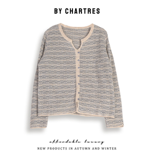 2025秋季新款针织衫 温柔小香风设计感套头衫外穿女装百搭上衣