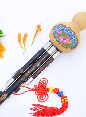 葫芦丝乐器 初学 演奏型 紫竹三音葫芦丝C调 降B调 F调G调 筚郎