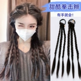 Парик с косичкой, боксерский хвостик, дреды изготовленные из настоящих волос, популярно в интернете