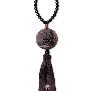 祥安阁一路畅行车挂件2026年后视镜汽车内档位高档出入保平安吊饰