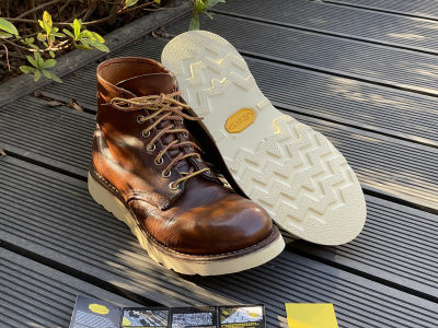 红翼redwing换vibram底皮面翻新