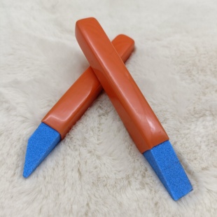 梗犬用石质磨毛棒包胶防滑直头斜头拔毛棒梗犬底绒磨毛刀磨毛石棒