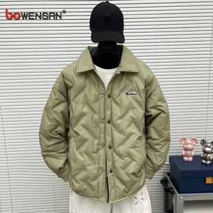 男款 潮牌白鸭绒轻薄羽绒服男士 刺绣加厚痞帅外套冬装 冬季 2025新款