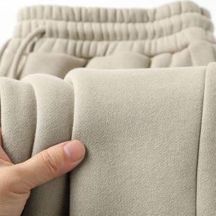 女冬 男垂感宽松休闲束脚长裤 轻奢臻品出口法国 重磅加绒温暖卫裤