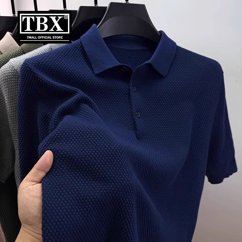 高端老钱风polo衫男士短袖t恤2026新款夏季翻领收腰针织衫男款薄