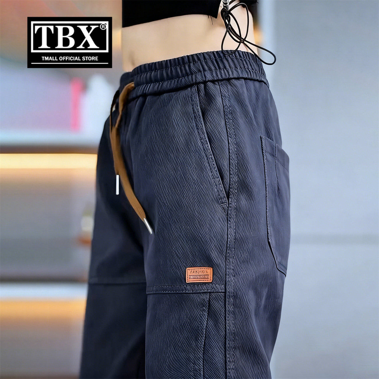 高端美式工装裤男士2026新款春秋季男裤修身束脚休闲裤子男款春装