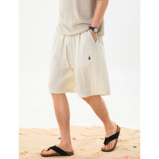 男士 休闲质感短裤 夏季 垂顺透气沙滩裤 BIAS冰感五分裤 款 neith