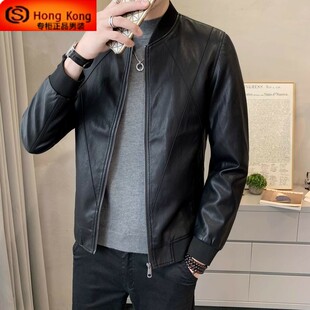 皮夹克 潮牌立领高端休闲男士 真皮牛皮皮衣外套男2025新款 春秋冬季