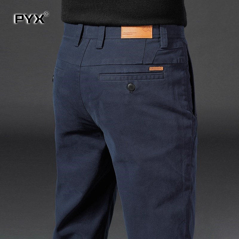 高端男士商务休闲裤2026新款秋冬季加厚加绒男裤修身直筒裤子男款