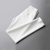 子英伦商务休闲裤 MUSONMU垂感长裤 小脚直筒裤 男夏修身 男 白色西裤