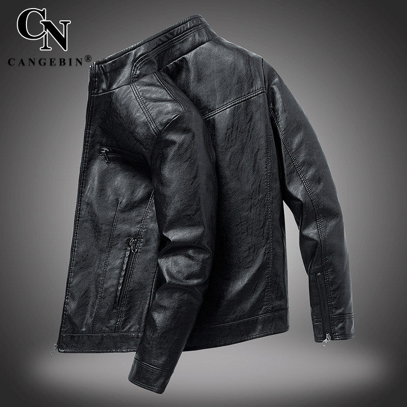 真皮皮衣外套男夹克海宁机车春秋头层牛皮2026新款高端品牌山羊皮