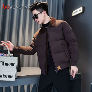 潮牌巴恩风棉服外套男士2025新款冬装今年流行爆款高级感夹克男款