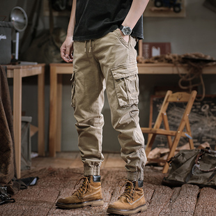 工装 BIAS潮牌秋冬户外复古加厚绒修身 裤 男士 束脚休闲裤 neith