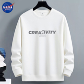 NASA卫衣男士 打底衫 2026新款 加绒加厚男生秋冬青少年宽松保暖长袖