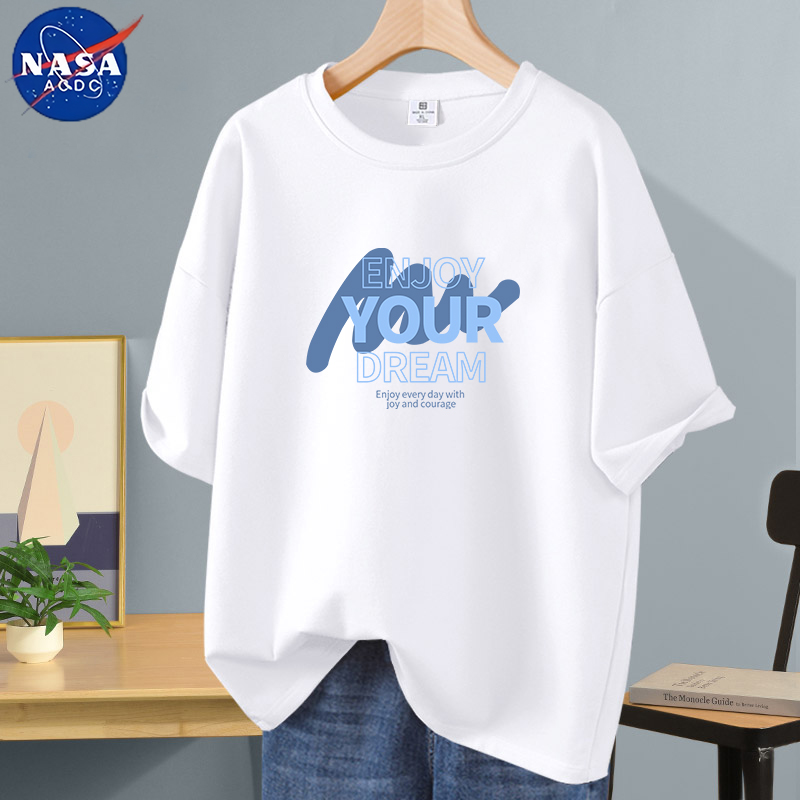 NASA青少年纯棉短袖t恤男生夏季