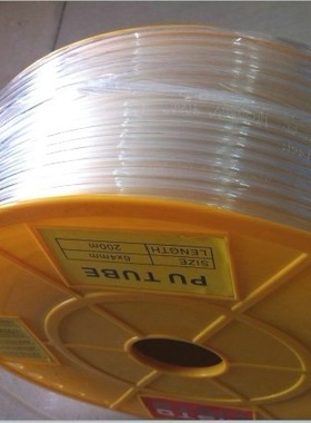 6厘气管进口材料PU软管6*4每卷/红色/透明/蓝色促销特价