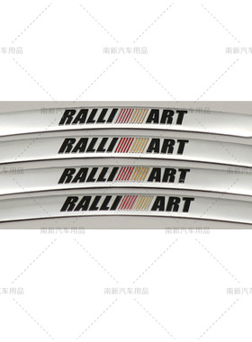 适用于三菱 RALLIART轮毂贴铝轮毂标钢圈标车贴 轮眉