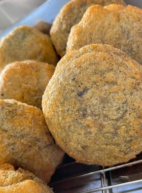东北老式油炸糕豆沙馅油炸糕糯米糍粑纯手工糖油果子红小豆年糕