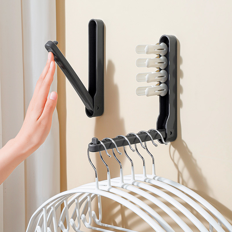 折叠衣架收纳架衣夹子整理神器
