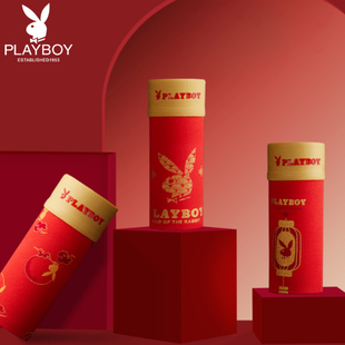 男大红本命年鸿运吉祥送礼平角内裤 头短裤 四角马年裤 花花公子内裤