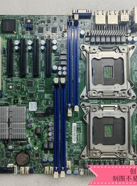 超微X9DRL-IF/3F 双路X79服务器主板 C602 2011针 X79 游戏多开M2