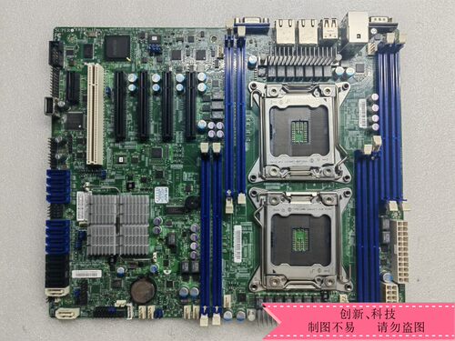 超微X9DRL-IF/3F 双路X79服务器主板 C602 2011针 X79 游戏多开M2
